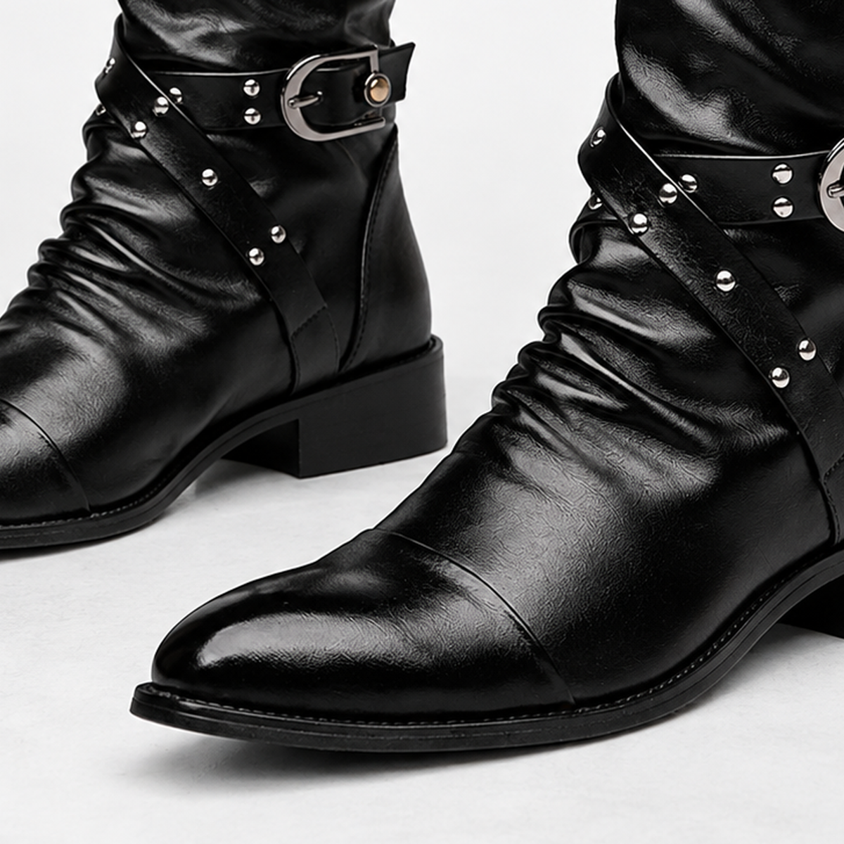 Flitholme Buckled Boots - Lead Product Detail