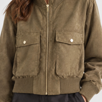 Brendon Utility Bomber Jacket - Lead Product Detail