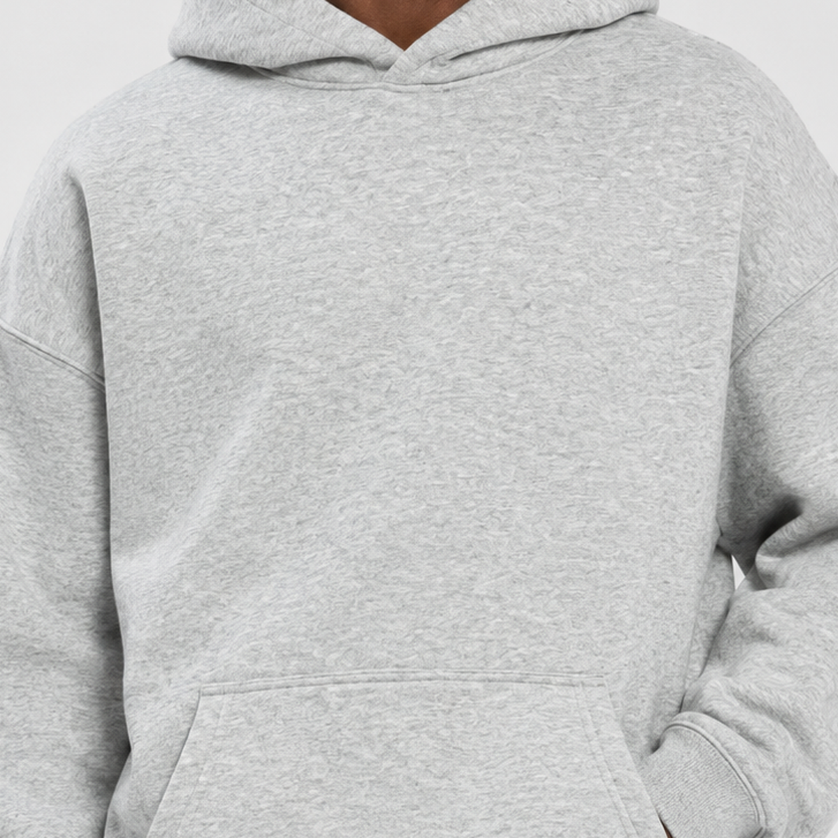 Farndale Oversized Fleece Hoodie - Lead Product Detail