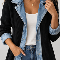 Anouska Denim-Trim Jacket - Lead Product Detail