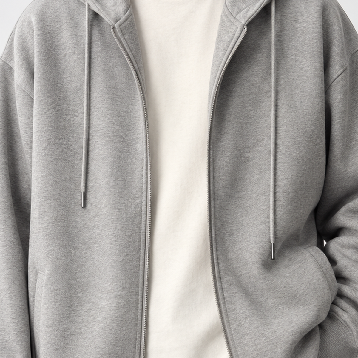 Bloxworth Zip Hoodie - Lead Product Detail