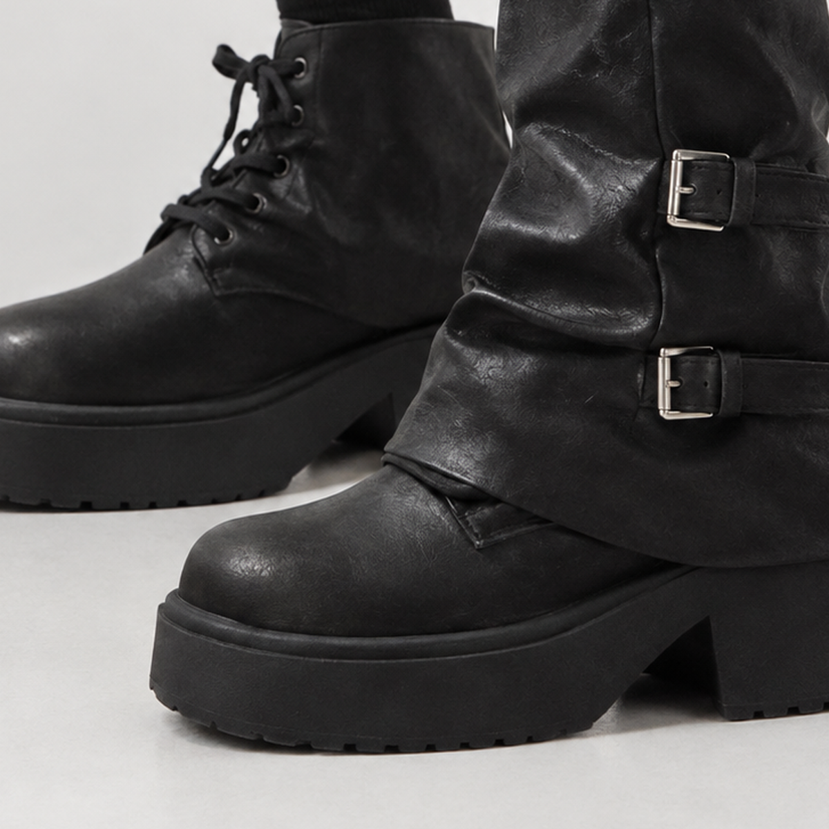 Bampton Convertible Boots - Lead Product Detail