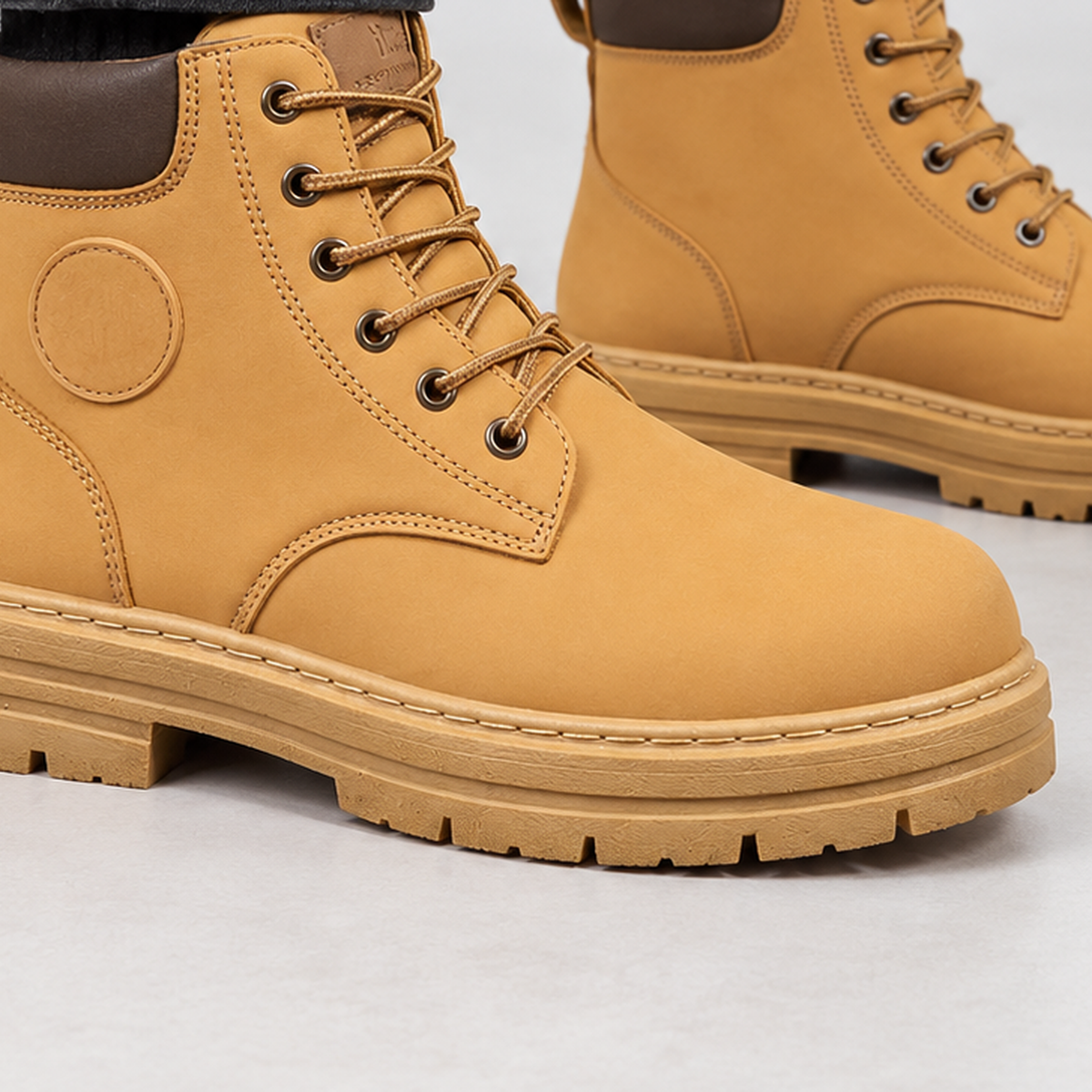 Lochinver Lug Sole Boots - Lead Product Detail