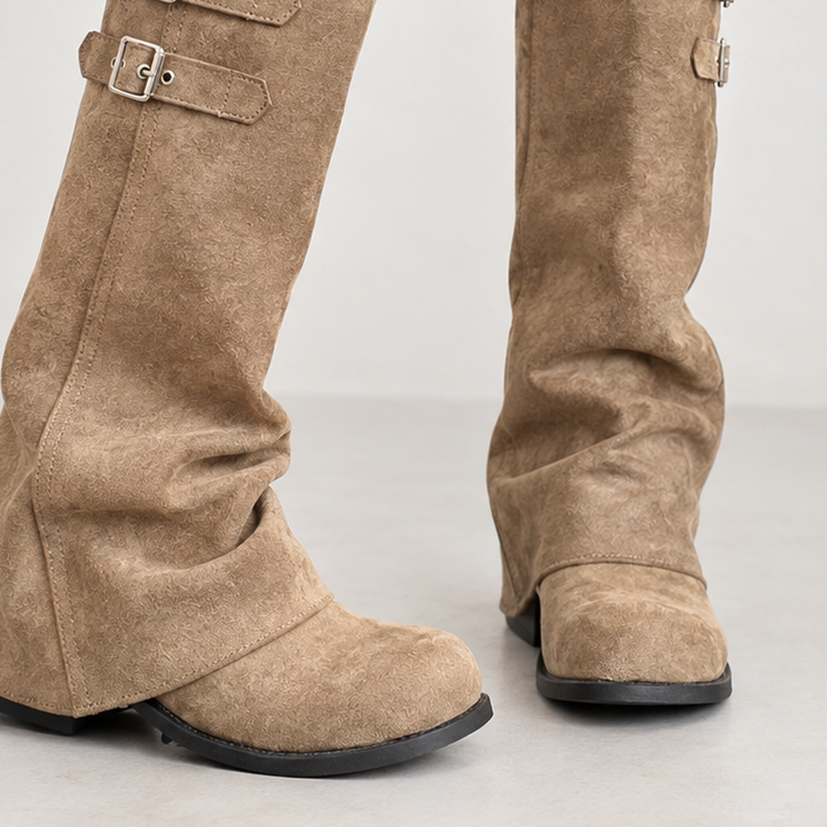 Sandsend Buckle Boots - Lead Product Detail
