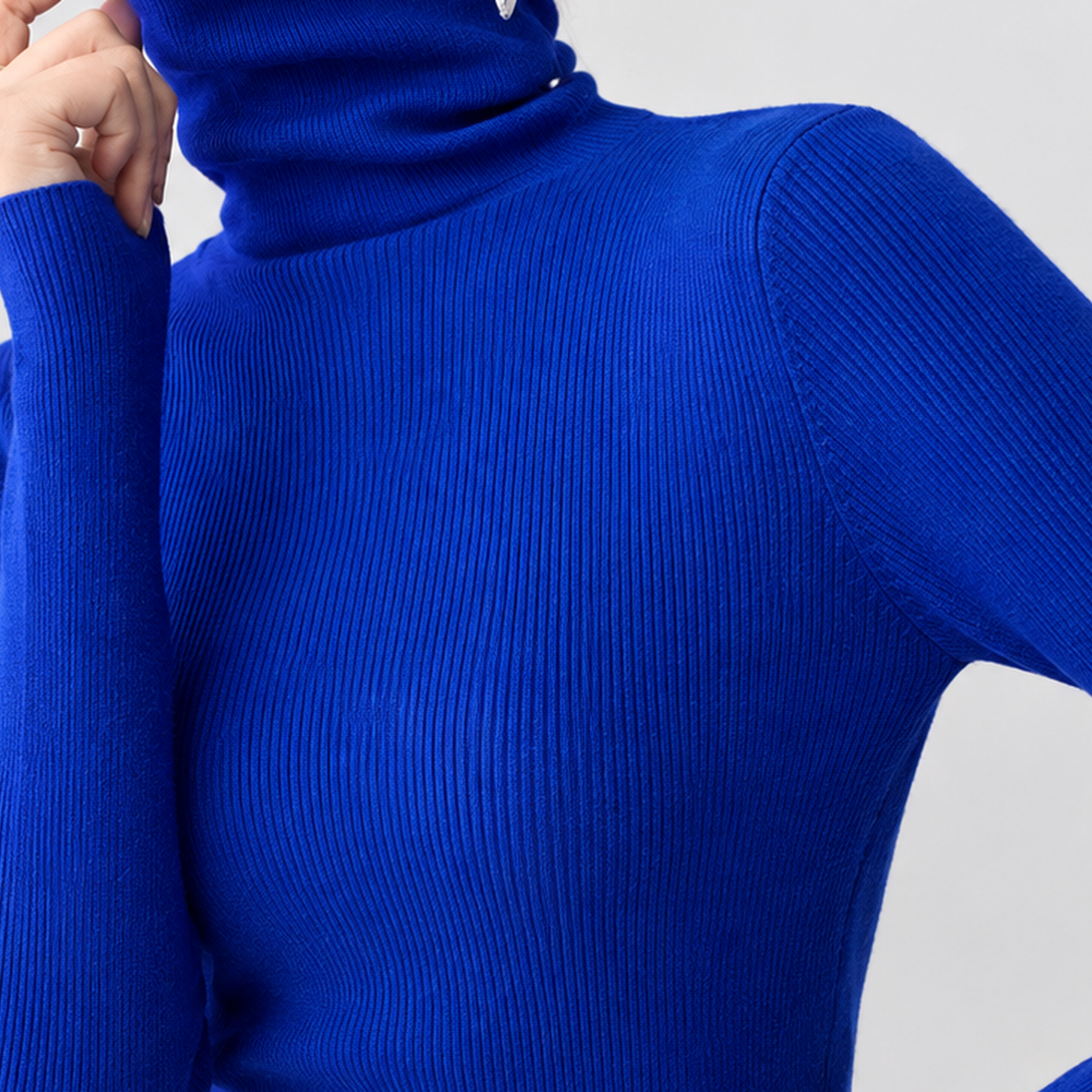 Feetham Turtleneck Top - Lead Product Detail