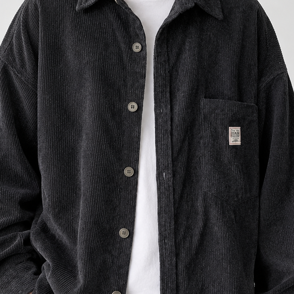 Assynt Corduroy Overshirt - Lead Product Detail