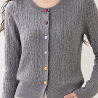 Birker Ribbed Cardigan - Lead Product Detail