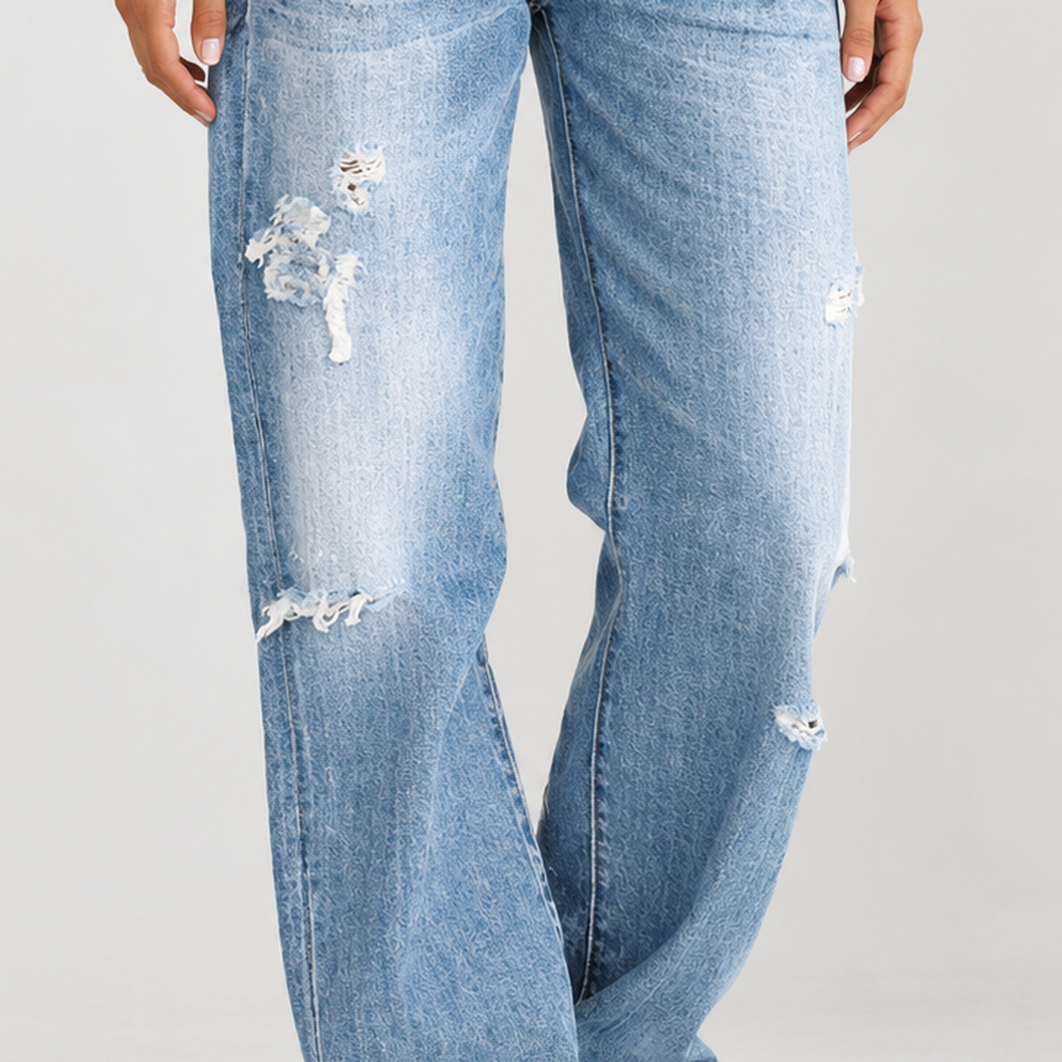Longstone Relaxed Flare Jeans - Lead Product Detail