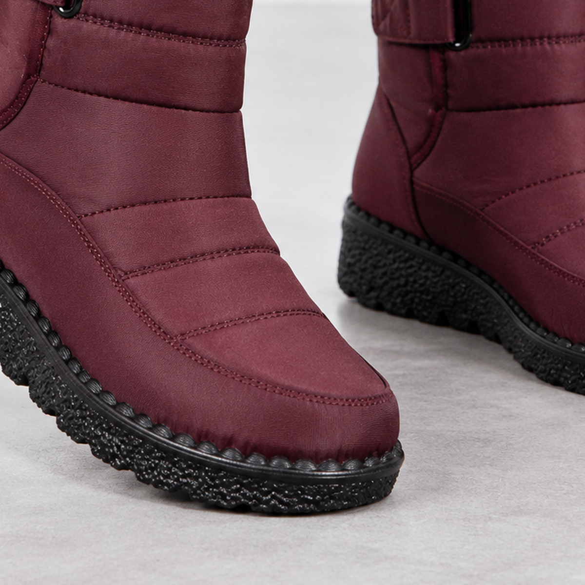 Hainton Quilted Snow Boots - Lead Product Detail