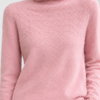 Woolcombe Pointelle Turtleneck Sweater - Lead Product Detail