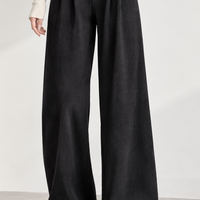 Fearby Pleated Wide Leg Pants - Lead Product Detail