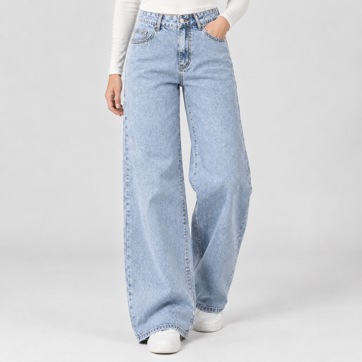 Greenhead Wide Leg Pants - Light Blue