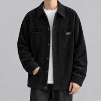 Bickleigh Corduroy Overshirt - Black