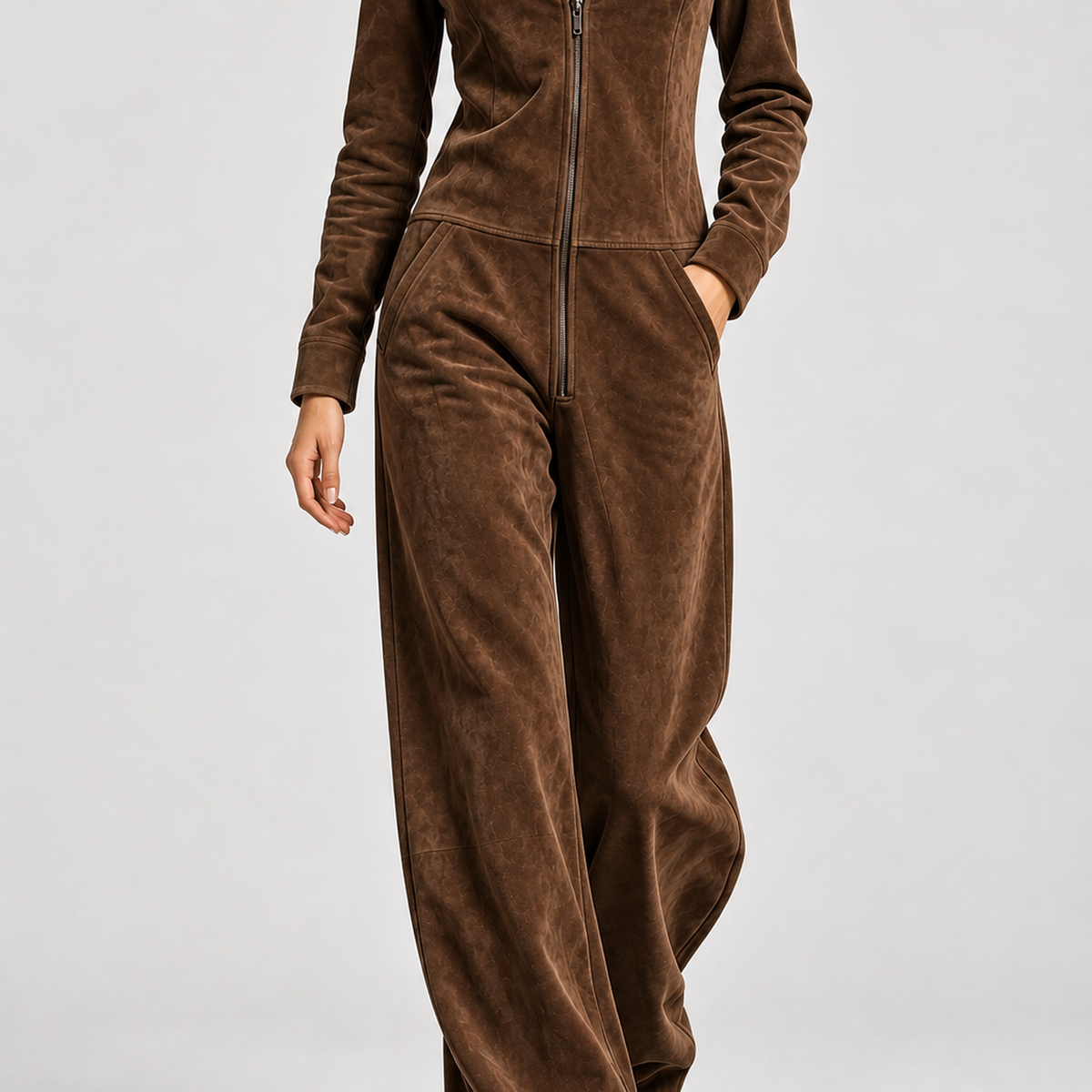 Chelmick Wide Leg Jumpsuit - Dark Brown