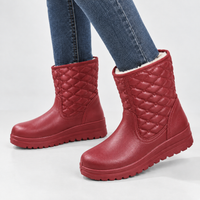 Mealsgate Quilted Snow Boots - Boots-red