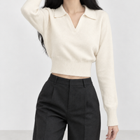 Silverburn Polo Knit Top - White
