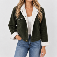 Seworgan Corduroy Jacket - Dark Green