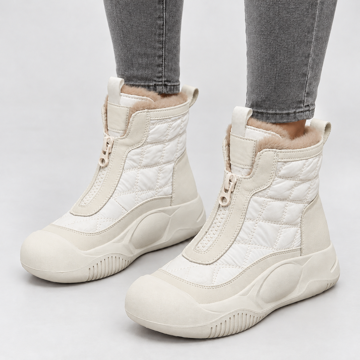 Waberthwaite Zip Boots - Beige