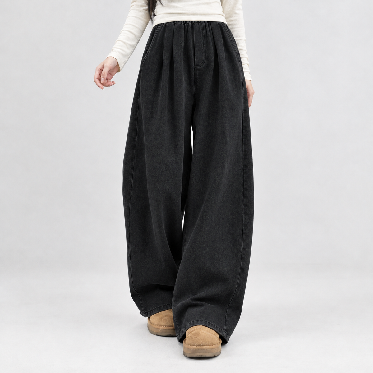 Snape Wide Leg Pants - Black