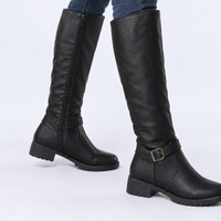 Ashness Buckled Riding Boots - Black