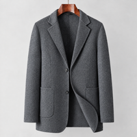Bickington Tailored Wool Blazer - Dark Gray