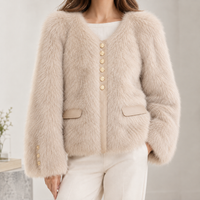 Barbon Plush Jacket - Milk Tea