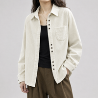 Staverton Corduroy Overshirt - White