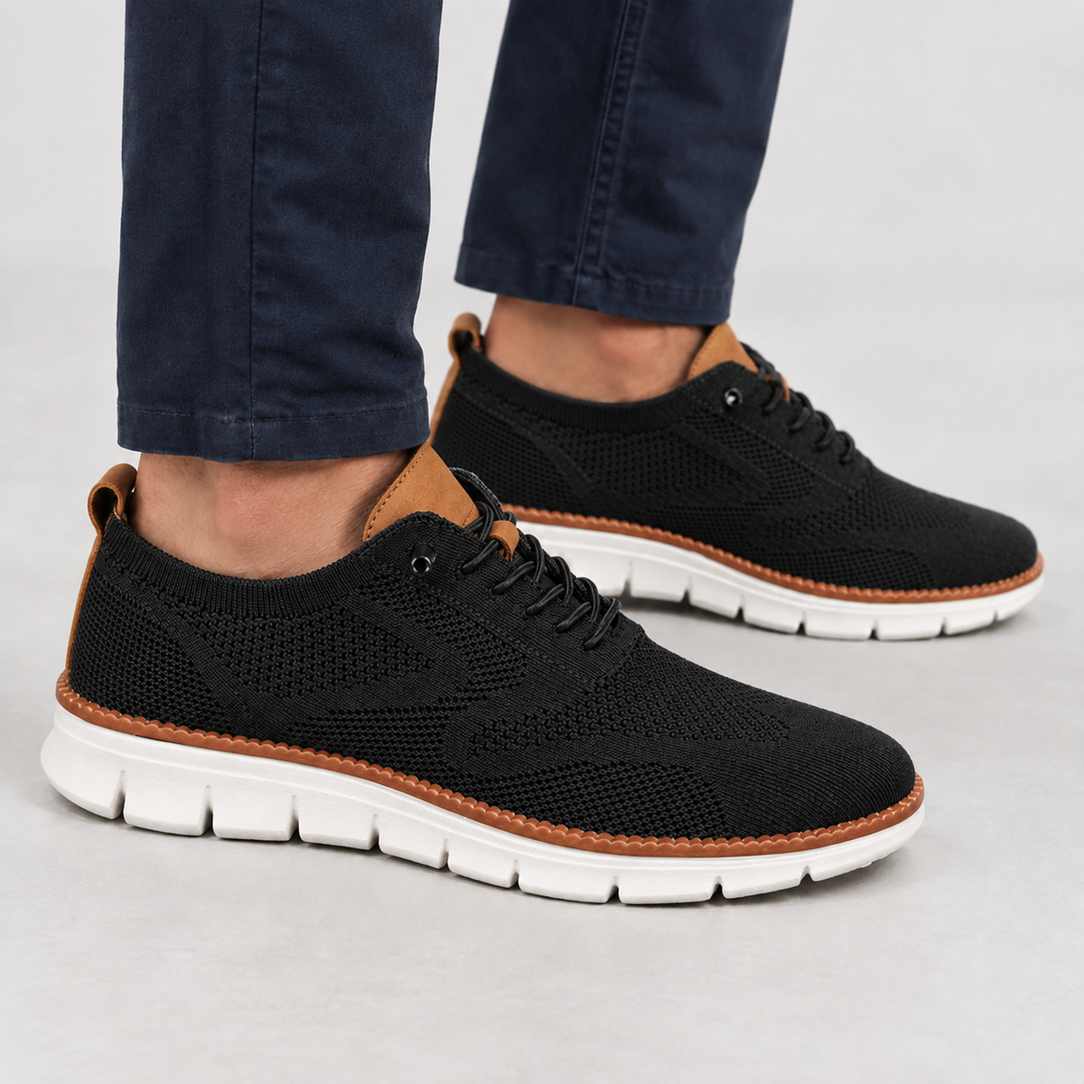 Buckden Knit Sneakers - Black