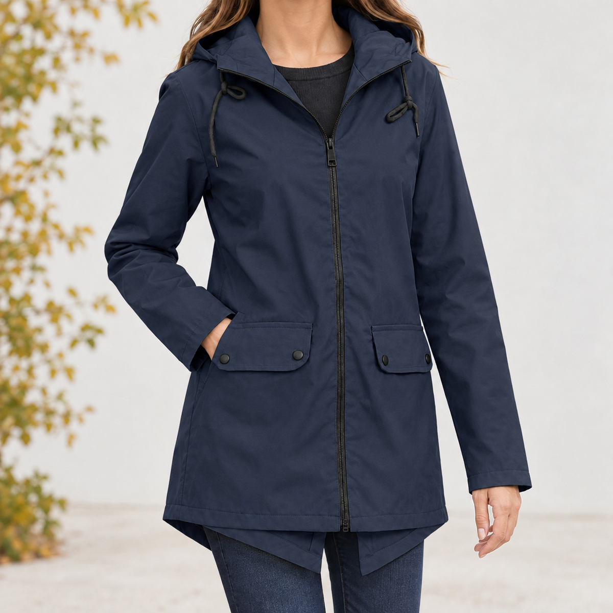Farlow Hooded Jacket - Navy Blue