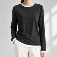 Sandwick Layered Top - Charcoal