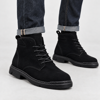 Caistor Suede Ankle Boots - Black