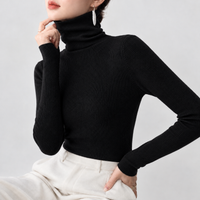 Feetham Turtleneck Top - Black