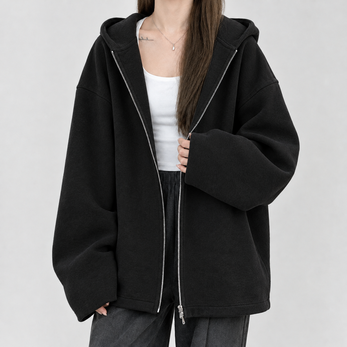 Braithwaite Oversized Hoodie - Pure Black