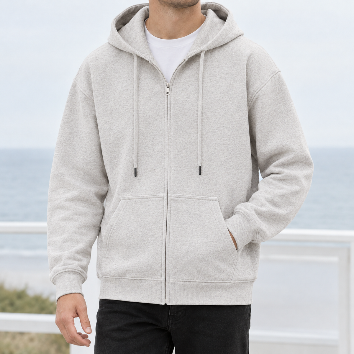 Glencoe Zip Hoodie - Flower Ash