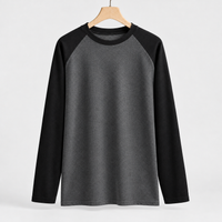 Boosbeck Raglan Sleeve Top - Spliced ​​german Dark Gray