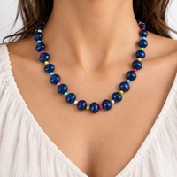 Snowshill Beaded Necklace - Blue