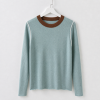 Stanway Contrast Sweater - Lake Green