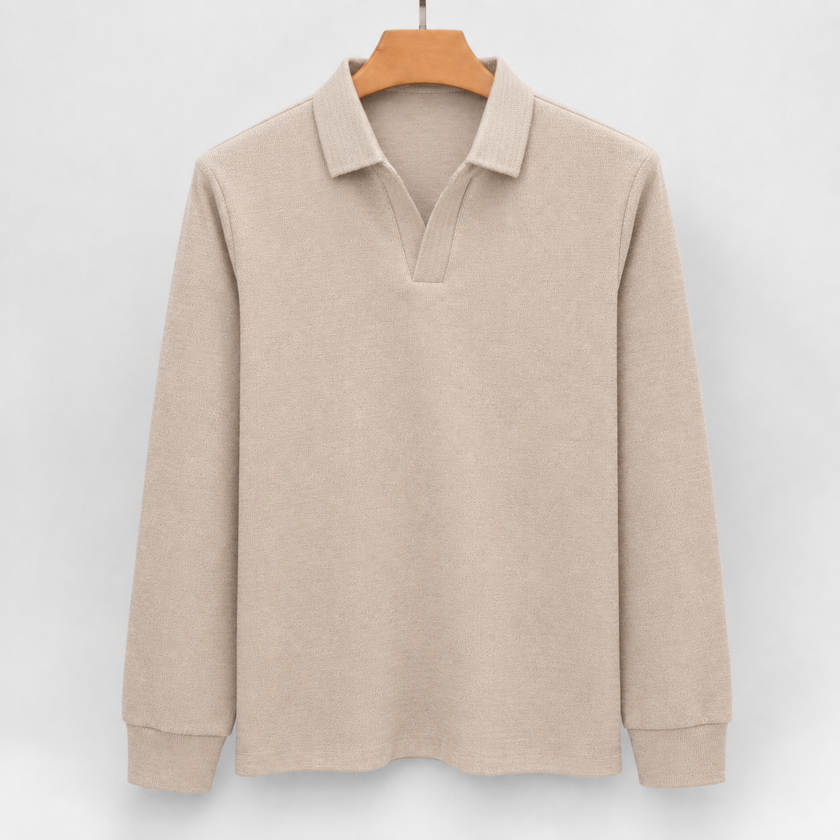 Oliver Open Collar Polo - Apricot