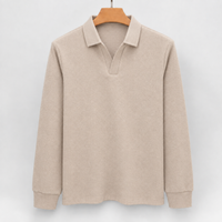 Oliver Open Collar Polo - Apricot