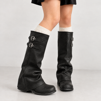 Sandsend Buckle Boots - Black