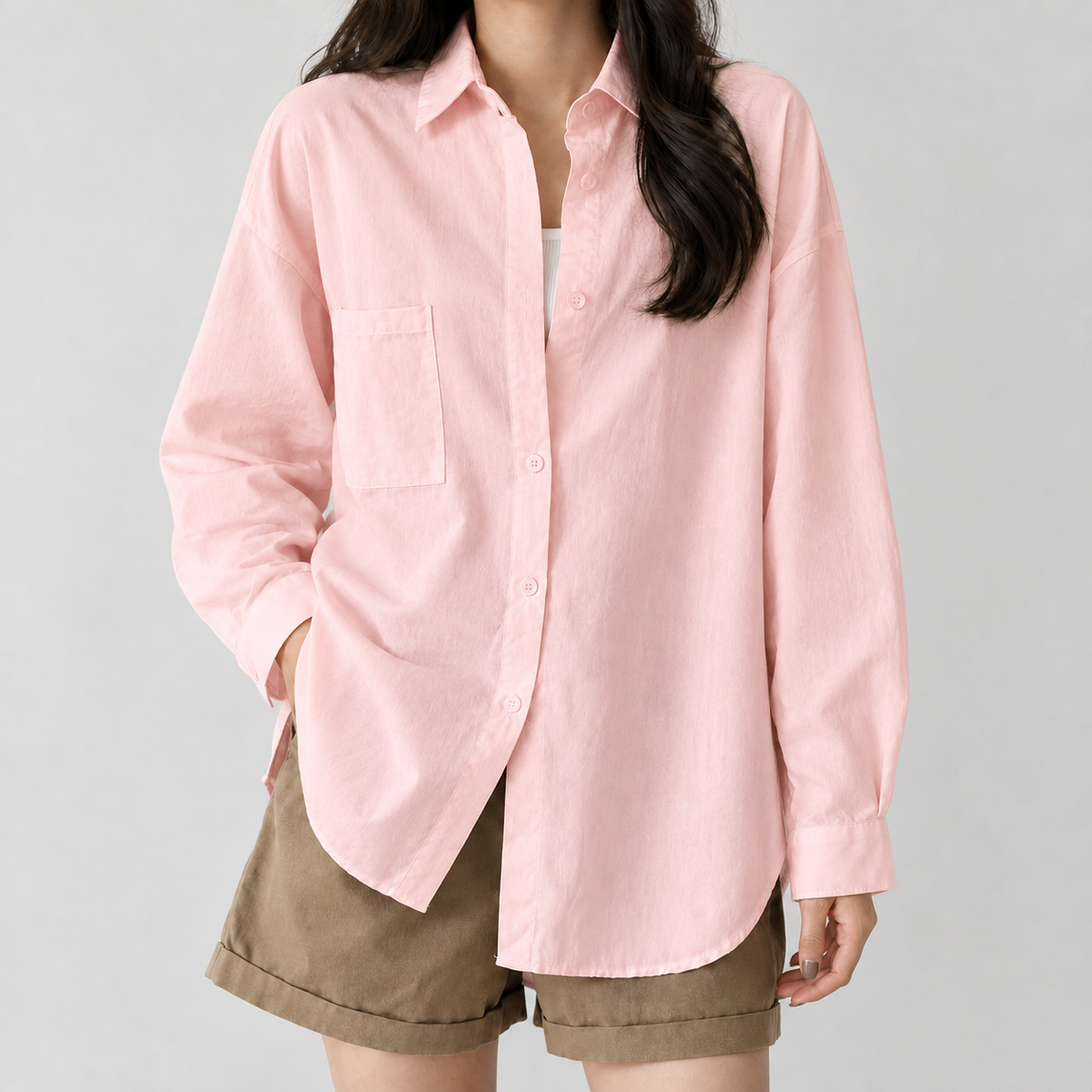 Poundsgate Oversized Shirt - Pink