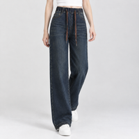 Chalford Wide Leg Jeans - Dark Blue