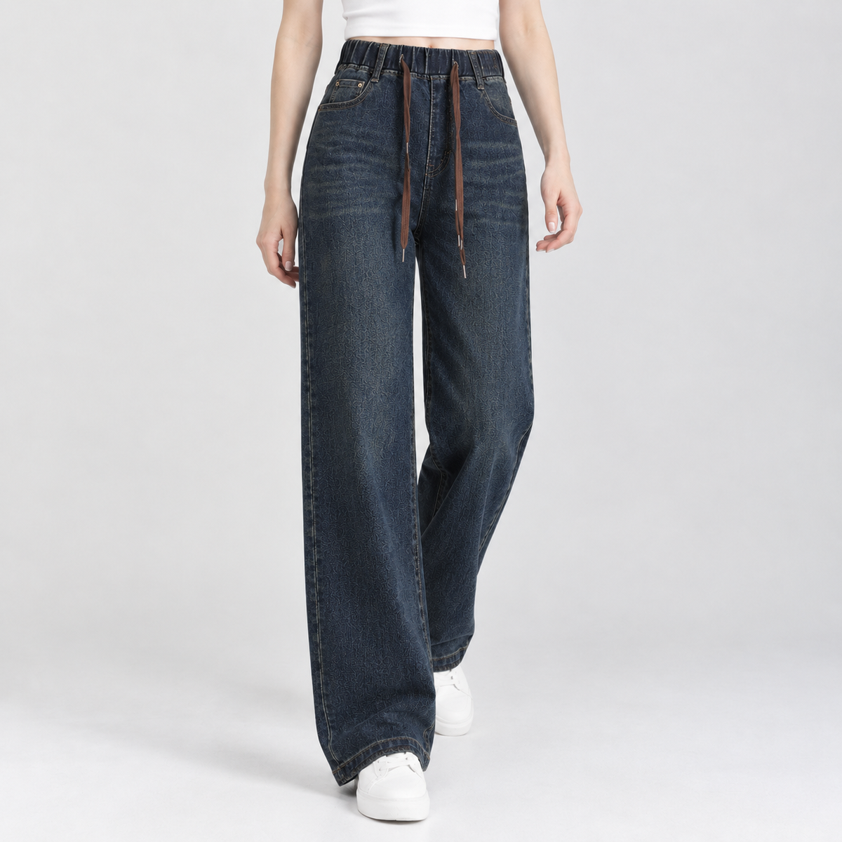 Chalford Wide Leg Jeans - Dark Blue