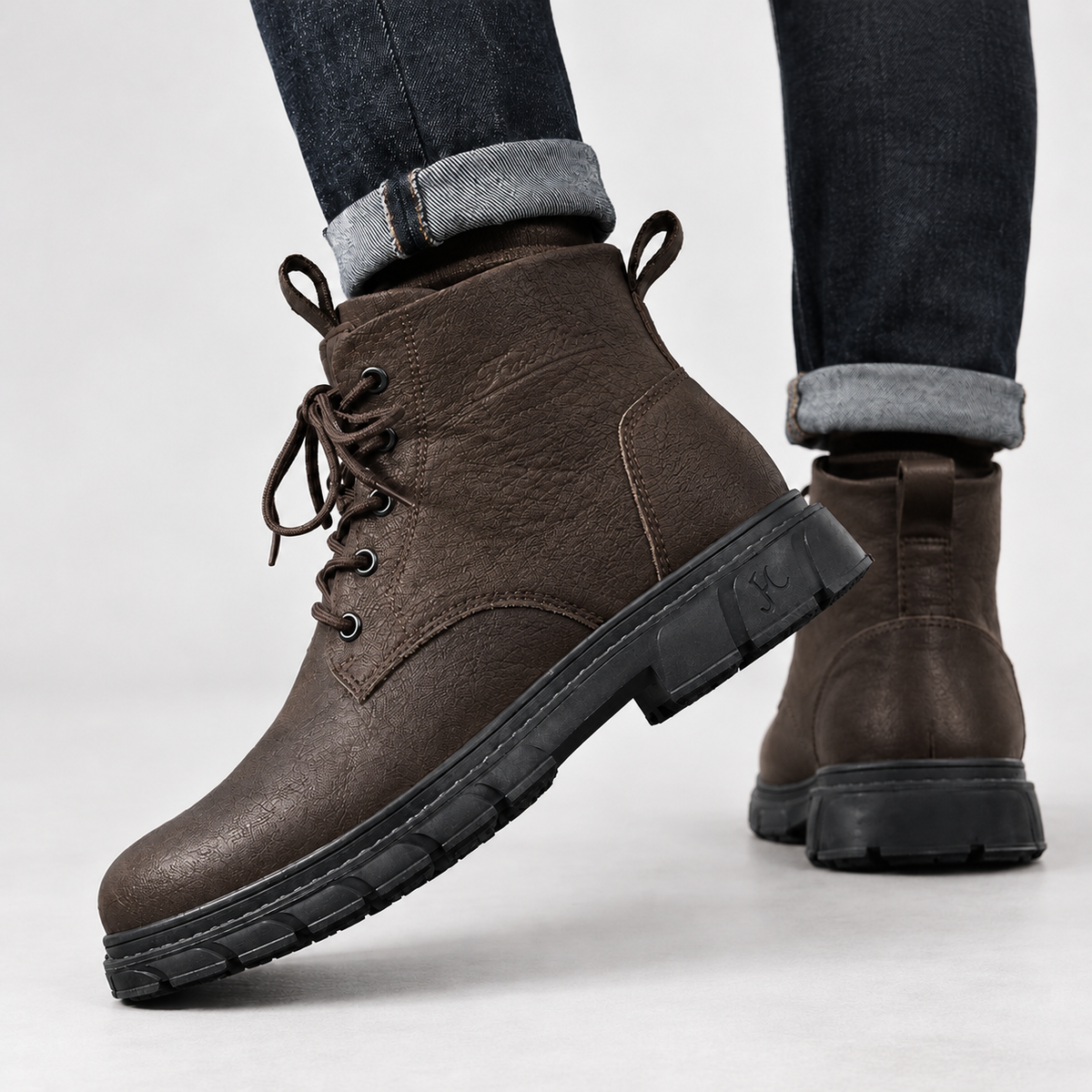 Lamberton Lace Up Boots - Brown