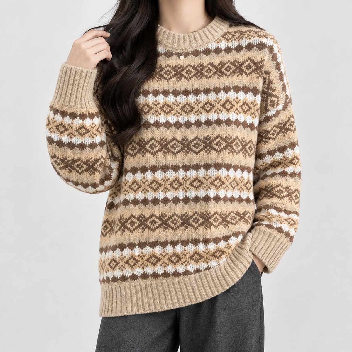 Tidmington Relaxed Sweater - Beige