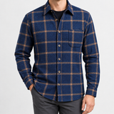 Blue Tan Windowpane