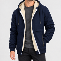 Barbondale Fleece Lined Jacket - Navy Blue