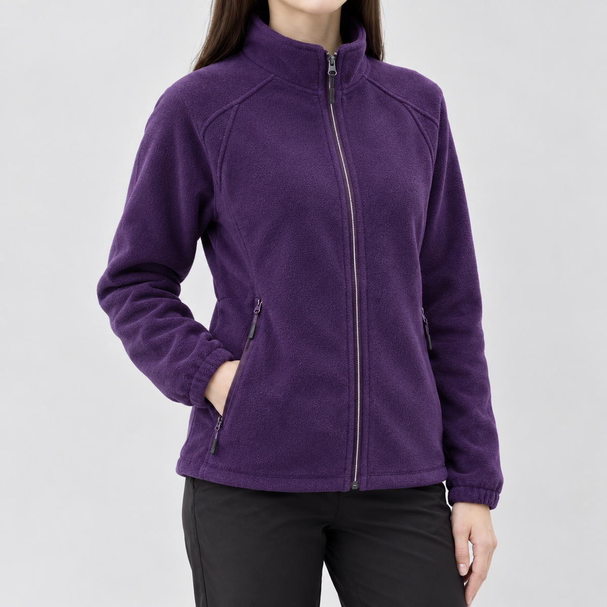 Biddlestone Fleece Jacket - Dark Purple