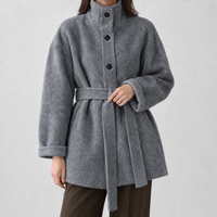 Mungrisdale Belted Coat - Floral Gray