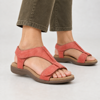 Selworthy T-Strap Sandals - Red